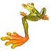Comical Patootie Lucky Tree Frog Wall Mount Figurine