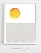 Abstract Ocean Waves & Yellow Sun Contemporary Wall Art | 11x14 UNFRAMED Print | Nordic Modern Mid Century Black & White Wall Decor.