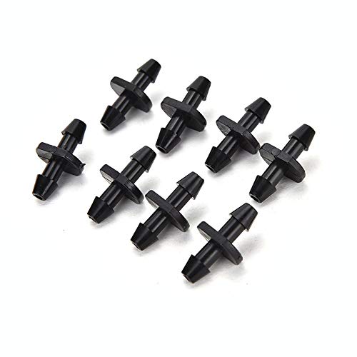 Garden Water Connectors - 20pcs Garden Water Connectors Barb Tee Connector 1 4 Inch Hose Lawn Watering Irrigation - Connector Harness Terminal Jewelry Tool Wire