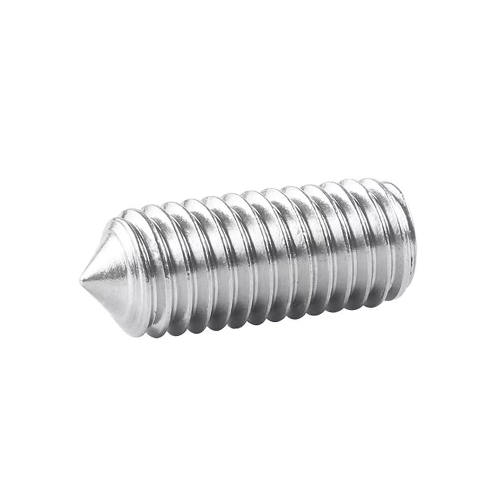 SYDARSYN Cone Point Grub Screws 304 Stainless Steel Hex Socket Screws for Door Handles and Home Repairs M8x30mm (10 pcs)