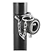 CURT 28350 Weld-On Pipe-Mount Swivel Trailer Jack, 5,000 lbs. 10-3/4 Inches Vertical Travel, CARBIDE BLACK POWDER COAT