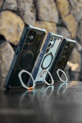 URBAN ARMOR GEAR UAG - Funda diseñado para Samsung Galaxy S25 Ultra Plasma XTE - Compatible con Carga magnética, Estuche con Soporte, Color Negro/Naranja