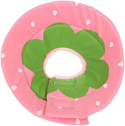 Plus Nao プラスナオ ペット用品 エリザベスカラー 犬 いぬ 猫 ねこ ペット やわらか布素材 手術後 ひっかき防止 簡単装着 怪我 傷なめ防 イチゴ Xl