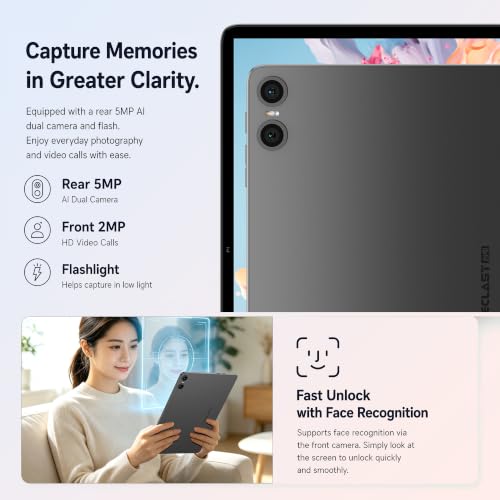 TECLAST P30T 120Hz Tablet 10" Android16, 2GHz 16GB+128GB with Case+Pen | Gemini AI, TF 5TB, Octa-Core, 5G WiFi, Widevine L1, GPS, GMS, OTG, 6000mAh
