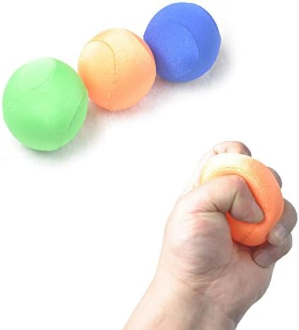 YZLSPORTS Hand Gripper Strengthener 6 Pack Adjustable Grip Exerciser, Finger Stretcher Resistance Extensor Bands, Finger Strength Trainer, Hand Squeeze Ball & Exercise Ring for Guitar (3PCS)