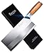 Vegetable Meat Cleaver Knife - 8 Professional Chinese Cleaver and Butcher Knife - 4CR14 HC Stainless Steel Kitchen Knife with Ergonomic Pakkawood Handle - Gift Box Included