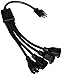 C2G 29803 16 AWG 1-to-4 Power Cord Splitter - NEMA 5-15P to 4 NEMA 5-15R, TAA Compliant, Black (1.5 Feet, 0.45 Meters) primary