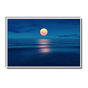 Framed Canvas Home Artwork Decoration Beautiful Sunrise Canvas Wall Art for Living Room, Bedroom - 16x24 inches