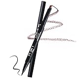 Eyeliner & Eyebrow Pencil, Dual-End Waterproof Makeups, Eye Cosmetic Tools, Red Brown-4# by HeyBeauty
