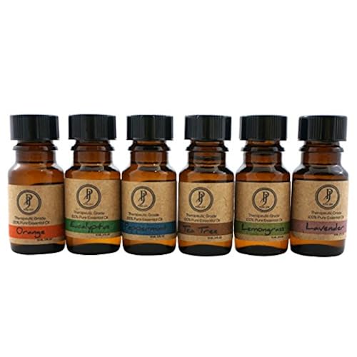 Pure Joy Aromatherapy Premium Kit Top 6 Essential Oils Gift Set 10ml 100% Pure & Therapeutic grade Beauty & Personal Care, Fragrance, Aromatherapy, Oils