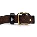 Jomore Womens Genuine Leather 0.9″ Retro Vintage Thin Dress Belts For Jeans With Letter Buckle (Black)