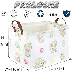 FXOCSHE Rectangular elephant basket,Kids Storage