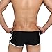 Zehui Mens Swimming Trunks Shorts Slim Wear Swimsuit Black Waist 26-28