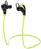 WAAV Runner Wireless Bluetooth Headphones Deluxe Pack w/ Mic [ Sports / Running / Gym / Exercise/ Sweatproof ] Earbuds Headset Earphones for iPhone 6S, 6 Plus, 5 5c 5s 4 and Android (Green)