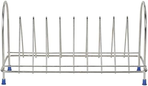 Perfectforyou Stainless Steel Kitchen Plate Kitchen Dish Rack Holder Stand Storage & Spoon Holder (Chrome Finish) With Premium Quality
