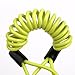 Disc Lock Reminder Cable Bike Motorcycle Alarm Safety Lanyard Spring Coil Wire SPC001 (Yellow)
