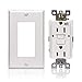 GFCI Outlet Receptacle 15 amp - UL Certified GFCI Replacement Weather Resistant Tamper Resistant White Electrical Duplex Outlets for Outdoor/Kitchen/Bathroom