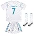 2017/2018 REAL MADRID #7 RONALDO KIDS HOME SOCCER JERSEY & SHORTS YOUTH SIZES