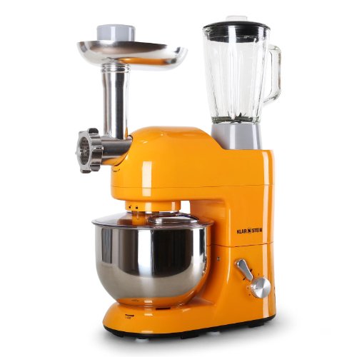 Klarstein-Lucia-Kchenmaschine-mit-Fleischwolf-und-Standmixer-Aufsatz