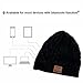 Momoday Unisex Wireless Music Hat Beanie with Stereo Headphone Speaker Hands-Free Talking Braiding Knitting Warm Winter for Fitness Outdoor Sports Walking Christmas Birthday Gifts (Black)