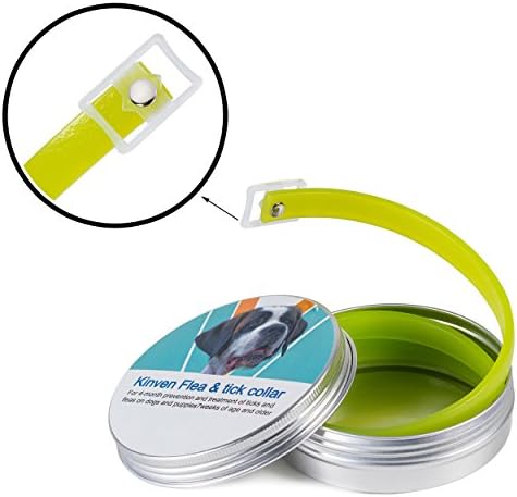 Natural Ingredients Flea and Tick Collar for Dog | 4 Month Protection, Waterproof, Adjustable 24” length for small, medium or large dogs by DukeBelle | Best flea and tick prevention for dogs