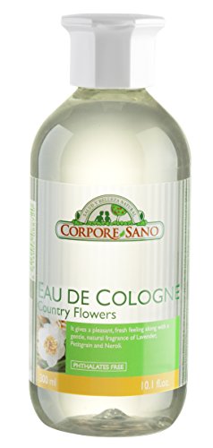 Corpore Sano Eau de Cologne Country Flowers with essential oils-Lavender, Petitgrain & Neroli-Imported from Spain-300 ml/10.1 fl oz