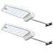 InnoGear Solar Gutter Lights Outdoor Waterproof, 29 LED Motion Sensor Lighting with 4 Modes, Mounting Pole for Security Wall Fence Yard Barn Porch Garage, Pack of 2