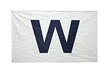 Time Roaming 3x5 Ft Chicago Wrigley Field W Win Polyester Flag with Brass Grommets