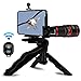 Cell Phone Camera Lens, AIKEGlobal 20X Zoom Telephoto Lens, Stronger Phone Tripod, Wireless Remote Shutter,Phone Holder Compatible iPhone, Samsung, and Most Smartphones