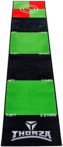 Thorza Golf Putting Mat for Indoor Practice (Multicolor) – Helps Improve Putt Accuracy – Indoor Golf Mat – Golf Putting Green Indoor, Golf Practice Mat, Office Putting Green Thorza Golf Putting Mat for Indoor Practice (Multicolor) – Helps Improve Putt Accuracy – Indoor Golf Mat – Golf Putting Green Indoor, Golf Practice Mat, Office Putting Green