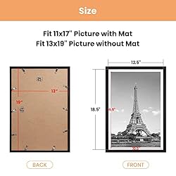 upsimples 13x19 Picture Frame Set of 5,Display