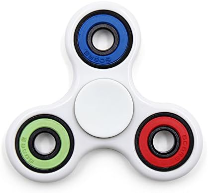 Fatyombine Fidget Spinner Hand Toy ADHD Terminator Ceramic Bearing Higt Speed (White,Blue,Red,Green)