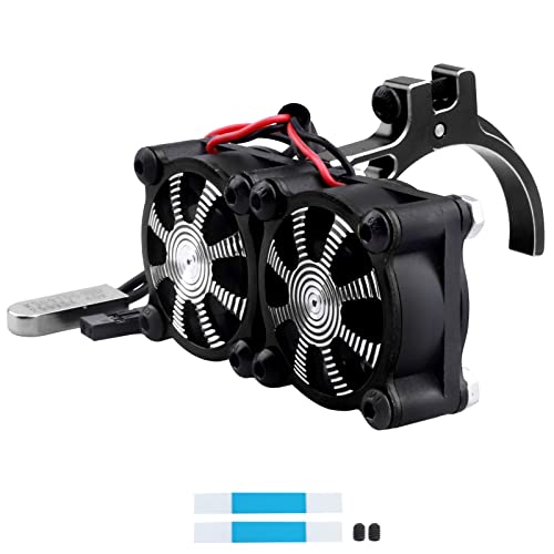 Hobbyfire RC Motor Cooling Fan Thermal Sensor Heatsink Brushless Dual