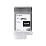 Canon PFI-107 130ml Ink Tank for Canon iPF680/685/780/785, Matte Black