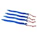 Hikemax Tripmas Premium Aluminum Tent Stakes 10 Pack - Swirled Shape Tent Pegs with Nylon Pouch - 8