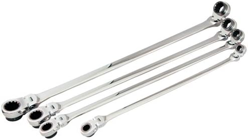ATD Tools 99750 4-Piece 8 SAE Size X-Large Ratcheting Wrench Set