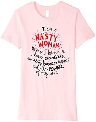 Womens Nasty Woman Definition T-Shirt | Cute Feminist T-shirt Large Pink
