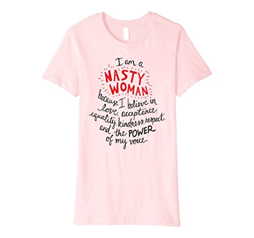 Womens Nasty Woman Definition T-Shirt | Cute Feminist T-shirt Large Pink
