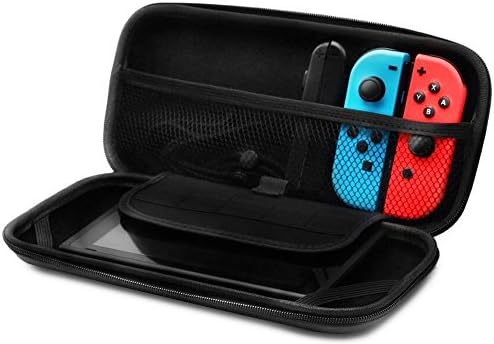 [New Released] Nintendo Switch Case: Starter Protective Travel Carrying Case for Switch Nintendo-Functional Switch Case with Storage Space + Slim, Sleek with a Variety of Colors Panda LLC (Black)