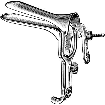 Sklar Instrument 90-3803 Graves Vaginal Speculum, Straight, X-Long, 6" x 1-1/2"