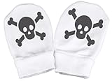 Spoilt Rotten - Baby Skulls Design 100% Organic Cotton Scratch Mittens