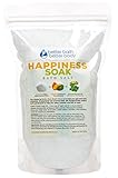 Happiness Bath Salt - Pure Epsom Salt With Wintergreen & Bergamot Essential Oils & Vitamin C - Aromatherapy To Inspire Happy Feelings - 100% All Natural No Perfumes No Dyes