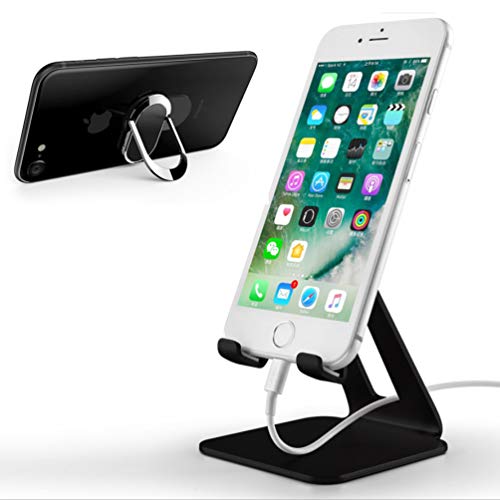 KINGMAS-Cell-Phone-Stand-Holder-Desk-Phone-DockCradle-and-Ring-Holder-Compatible-with-Switch-Android-Smartphone-iPhone-11-Pro-Xs-Xs-Max-Xr-X-8-7-6-6s-Plus-5-5s-5c-Charging