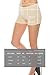 CNC STYLE Women's Regular/Plus Soild Stretch Mini Dance Yoga Nude, Small
