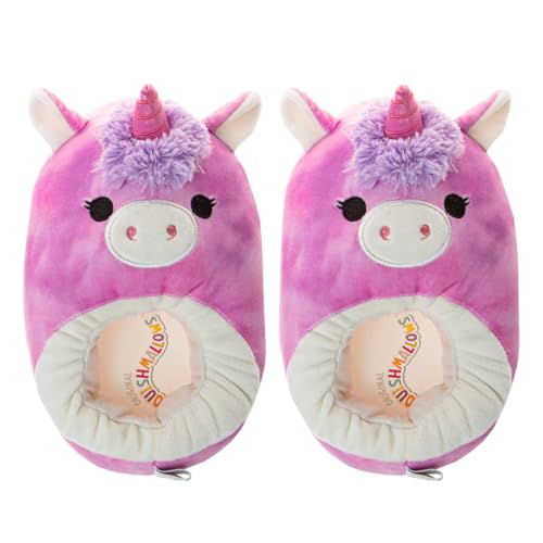 Squishmallows Slippers Plush Lightweight Warm Comfort Soft Aline Slipper House Shoes for Kids and Adults (sizes 11-1 Little Kid / 2-5 Big Kid / 5-10 Adult)