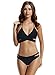 zeraca Women's 2 Piece Retro Wrap Bikini Swimsuits (L14, Black)