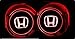 JSAMZ Car Logo LED Cup Pad led Cup Coaster USB Charging Mat Luminescent Cup Pad LED Mat Interior Atmosphere Lamp Decoration Light (Honda)