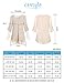 Cestyle Long Sleeve Blouses, Ladies Chiffon Pleated Dressy Tops Fashion 2017 Chinese Layered Swing Vintage Round Neck Fit Flare Tunic A-Line Trapeze Casual Wear Clothings Chic Plain Shirt Black L