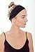 Headbands for Women by ELAN Material, Sweat Wicking, Best Looking Head Band for Fashion, Yoga and Exercise - Love It Guaranteed! (Black)
