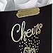 Hallmark All Occasion Gift Bags Assortment with Tissue Paper - Black and Gold (Pack of 3, 2 Large 13
